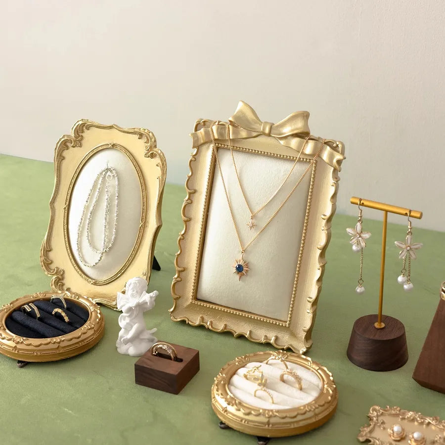 Retro Jewelry Display Stand Earring Ring Necklace Mounted Props Photographing Stall Jewelry Accessories Showcase Stand