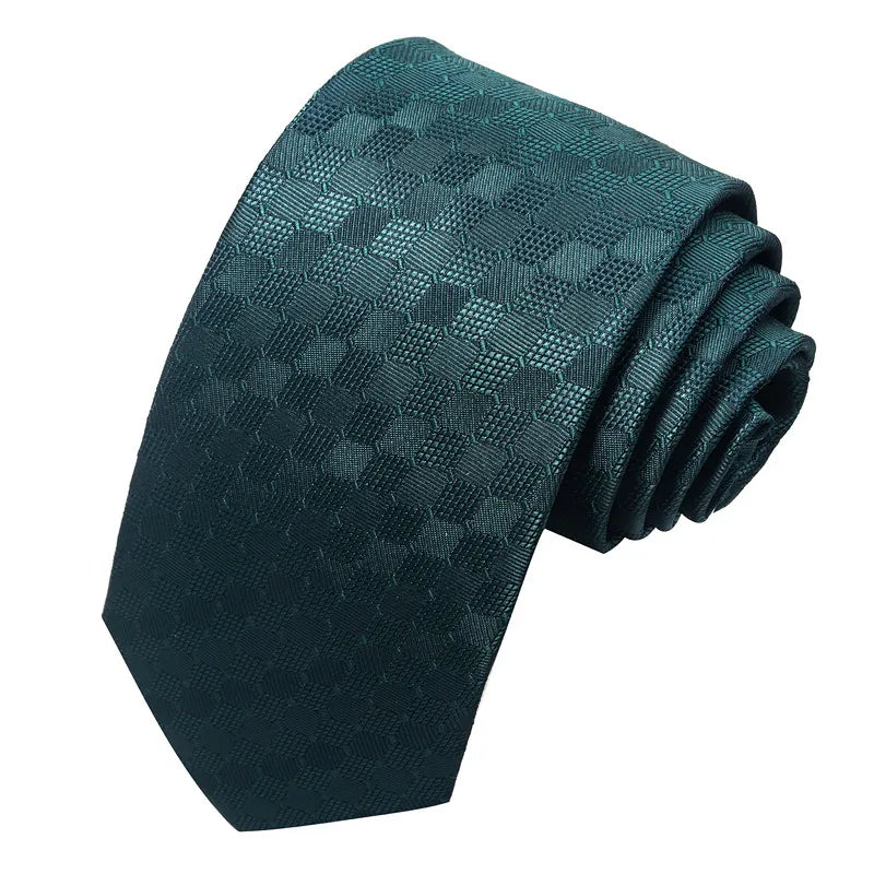 business formal solid color cashew nuts flower polyester yarn men's tie