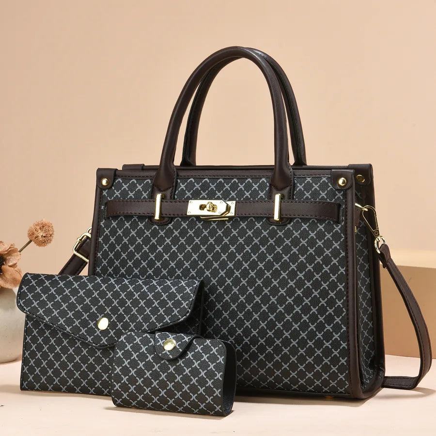 [Women's Bag Wholesale]  New Women's Bag Women's Large Capacity Handbag Middle-aged Mother Shoulder Crossbody Bag