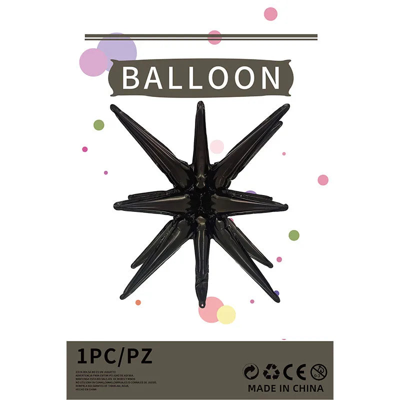 Casual Explosion Star Aluminum Film Party Festival Balloons