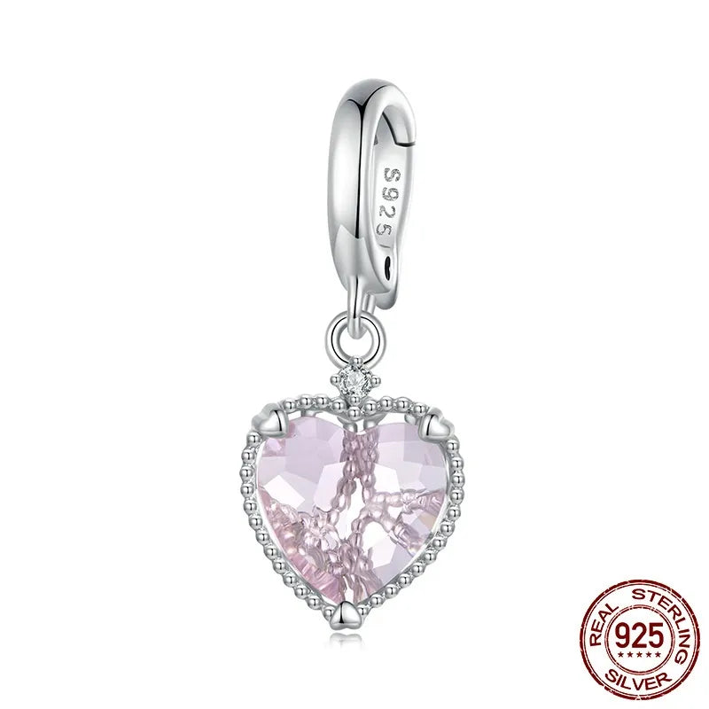 Aifule Original Love Series S925 Sterling Silver DIY Beaded Personality Heart-Shaped Scattered Beads Bead Ornament Combination