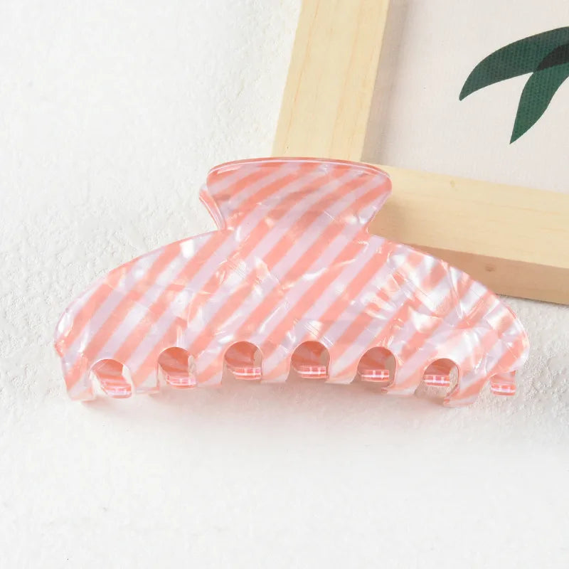 New Style Large Size Acetate Shark Clamp Hair Clip Women Luxury Fashion Hair Accessories Hair Claw For Thick Hair Tail