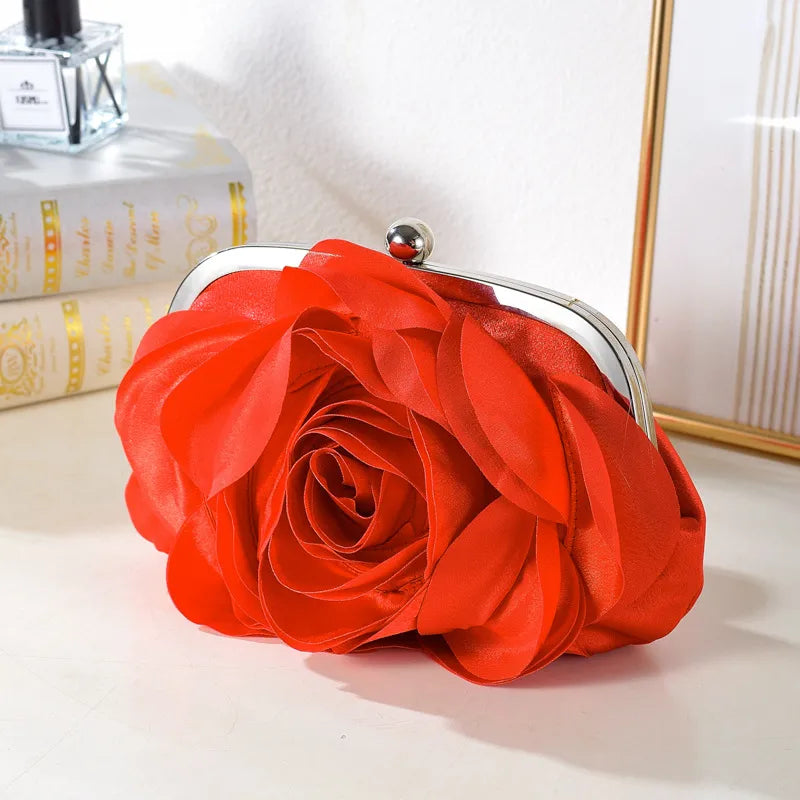 Elegant Floral Wedding Dress Handbag New Fashion QiPao Hanfu Bag Clutch Bag For Women Polyester Material Small Size