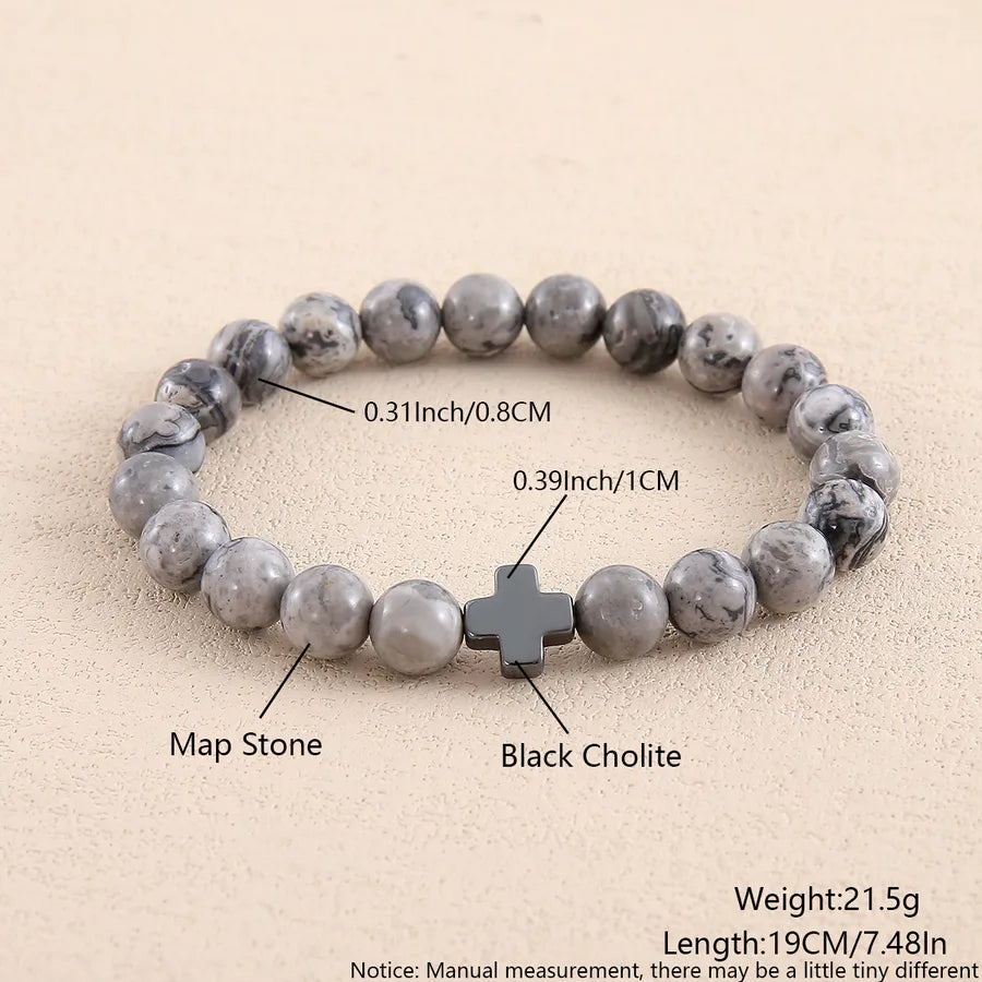 Casual Commute Cross natural stone Wholesale Bracelets
