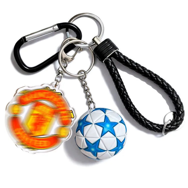 Streetwear Letter Football Acrylic + Plastic Plastic Unisex Spring Ring Trigger Clasp Closure Keychain