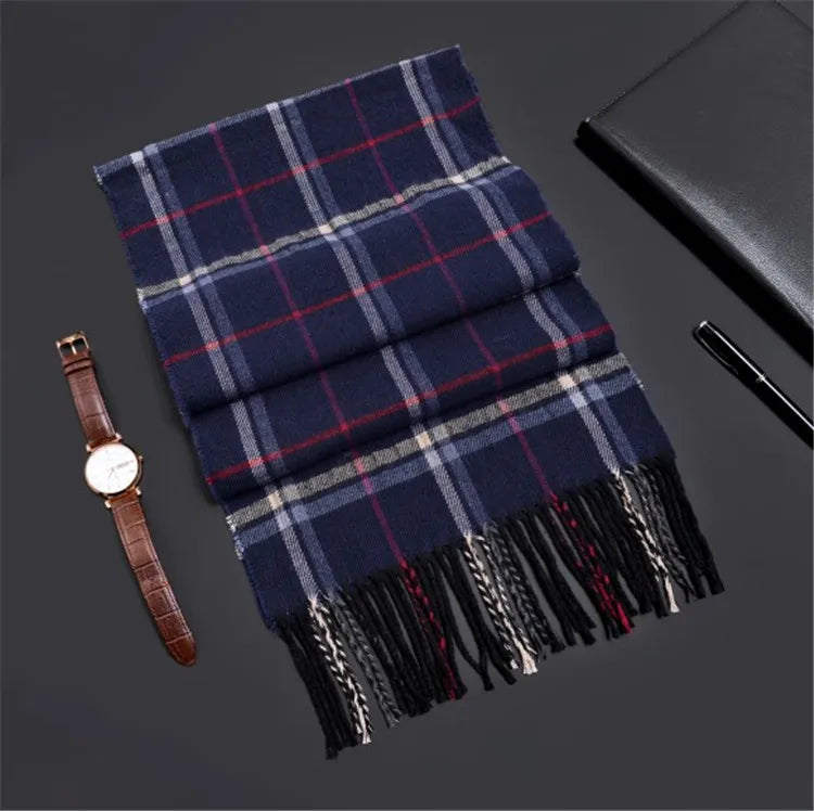 Network explosions men's high-end scarf imitation cashmere  youth leisure scarf gift scarf factory wholesale