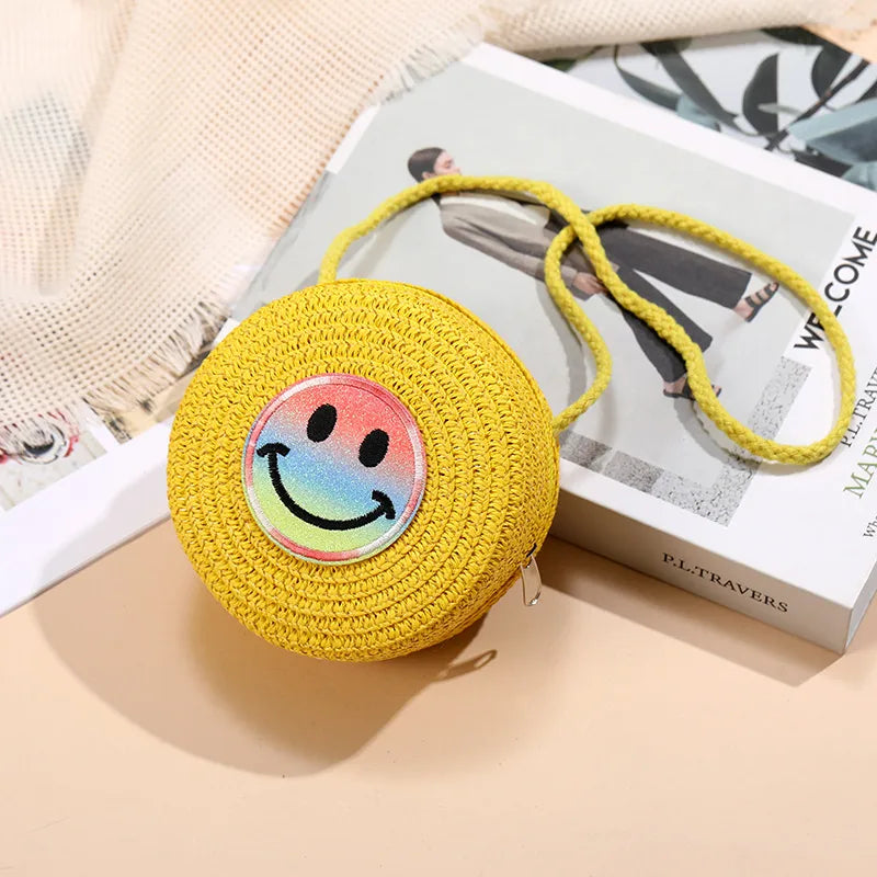 Beach Island Straw Bag Woven Bag Women's  New Seaside Bohemian Straw Bag Crossbody Small Bag Cute