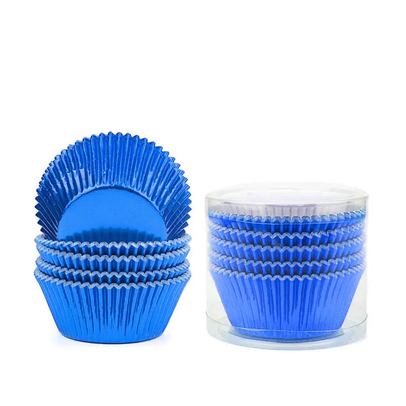 Simple Style Solid Color Composite Aluminum Foil Bakeware cake cups