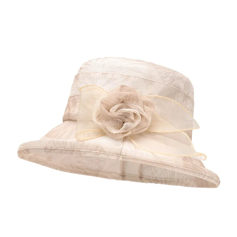 Women's Casual Elegant Simple Style Solid Color Wide Eaves Bucket Hat