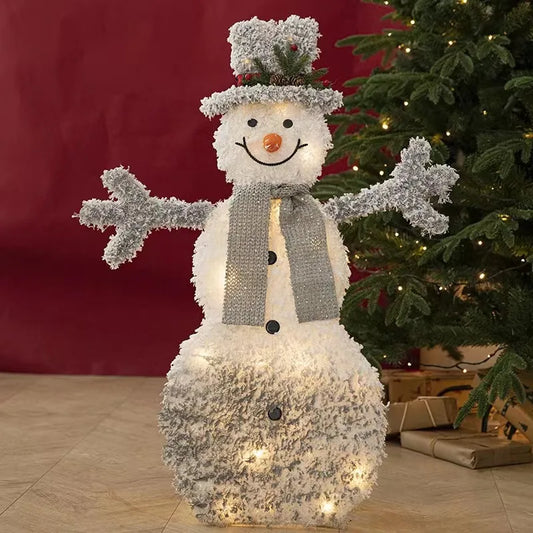 Christmas Cute Snowman Iron Party Ornaments