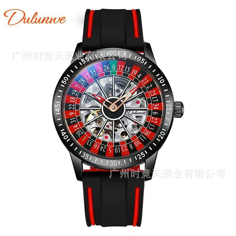 Casual Geometric Double Side Snaps Mechanical Watch Men's Watches
