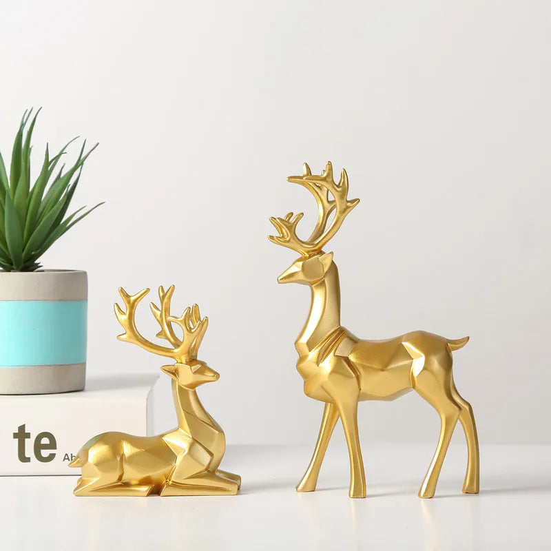 Christmas Simple Style Elk Resin Ornaments Artificial Decorations