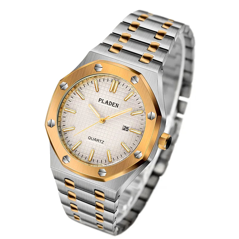 Business Geometric Butterfly Double Snap Quartz Men's Watches