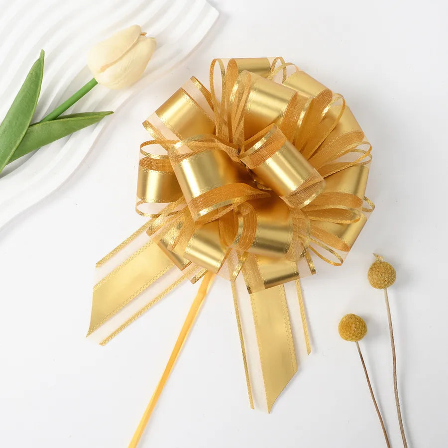 New 50 Snow Yarn Matte Fit Ball Flower Christmas Gift Flower Fruit Basket Packaging Metallic Color Hand Pull Flower