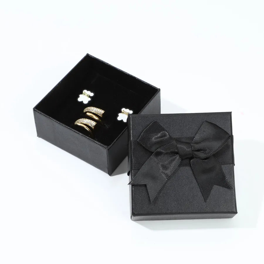 1 Piece Paper Modern Style Daily Bow Knot Jewelry Boxes