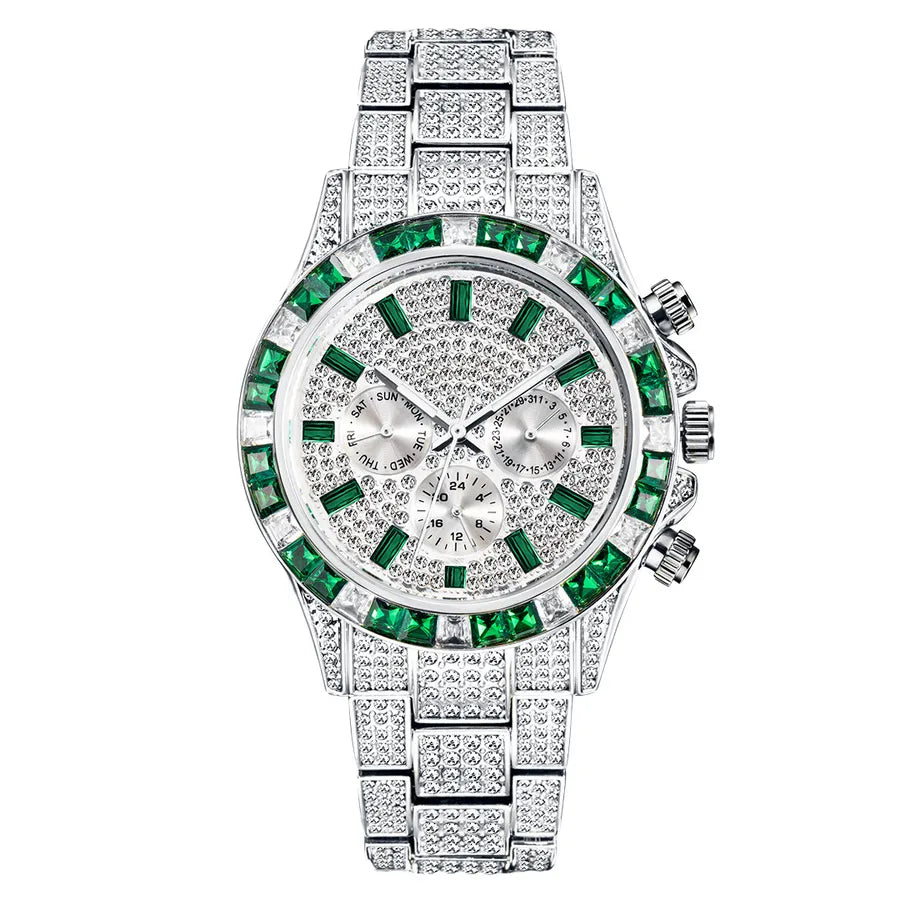 Fashion Geometric Butterfly Double Snap Quartz Men's Watches