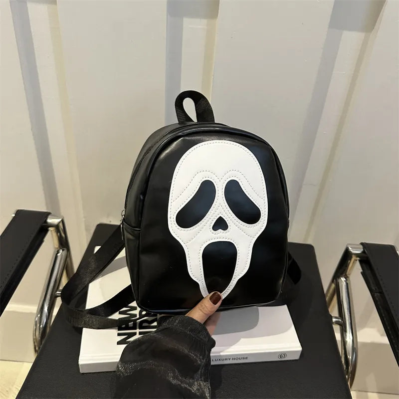 Fashionable Skull Head Women's Crossbody Bag Casual Halloween Shoulder Bag Urban Minimalist Style Wear Resistant Special Material