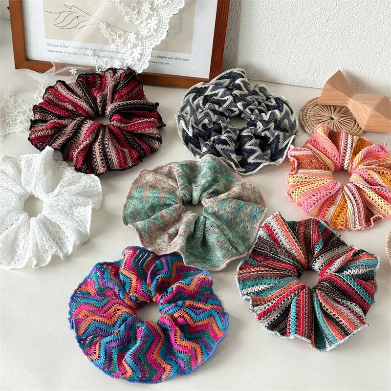 Elegant Lady Women's Multicolor Cloth Hair Tie