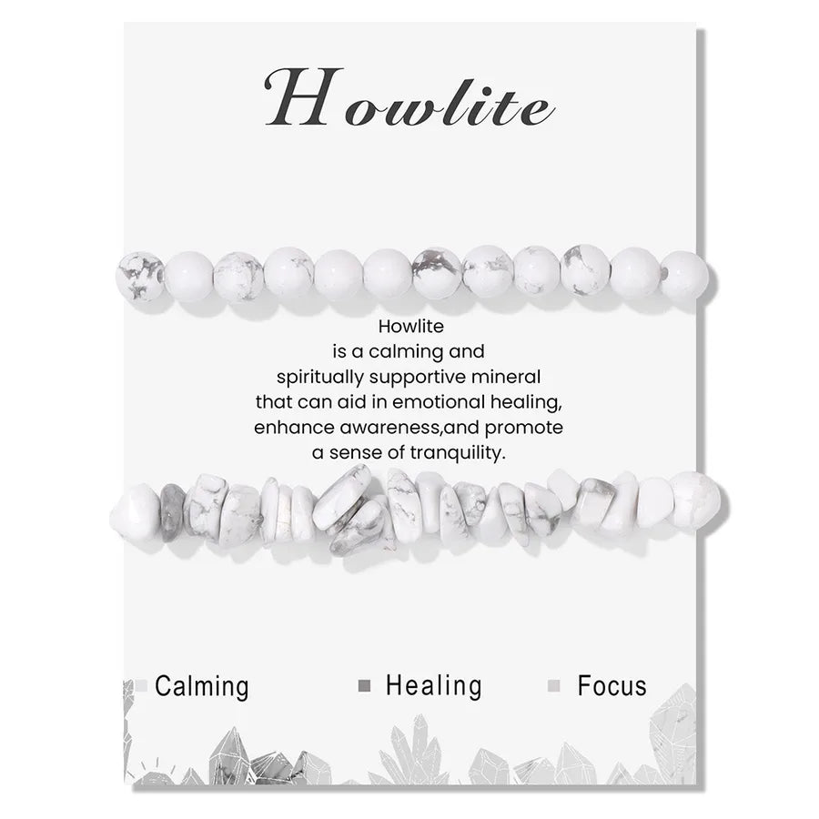 Elegant Geometric natural stone Crystal Bracelets In Bulk