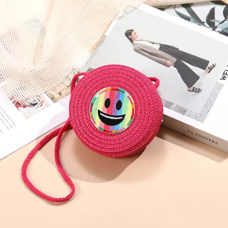 Beach Island Straw Bag Woven Bag Women's  New Seaside Bohemian Straw Bag Crossbody Small Bag Cute
