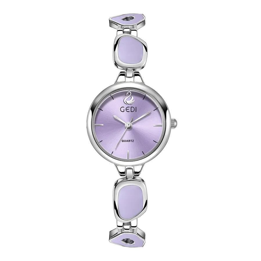 Casual Elegant Solid Color Jewelry Buckle Quartz Watch Women's Watches