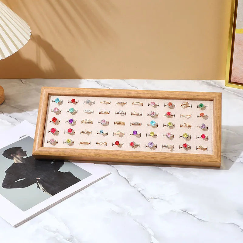 Simple Style Classic Style Solid Color Density plate Tree Pattern Paper Flannel Patchwork Jewelry Display Jewelry Rack