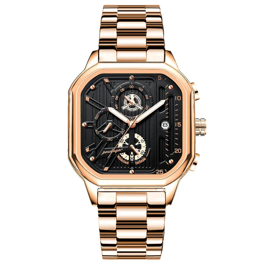 sports geometric buckle quartz men's watches