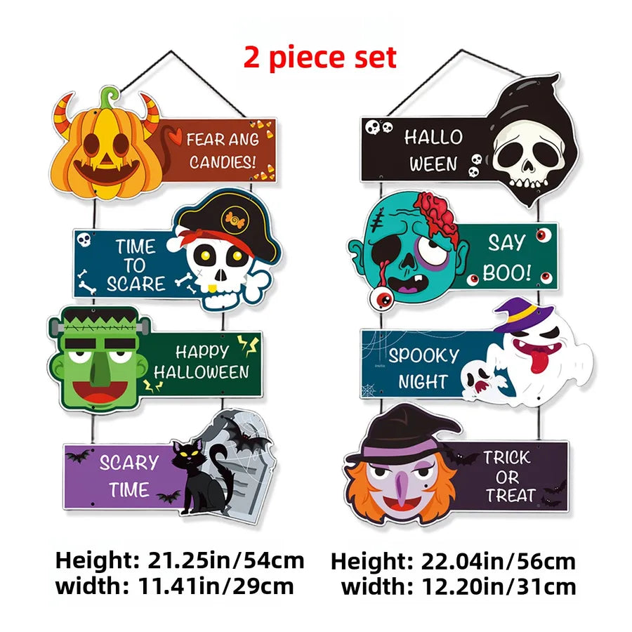 Halloween Party Decoration Yard Arrangement Customizable Door Hanging Ornament For Shopping Mall And Bar Halloween Festive Atmosphere