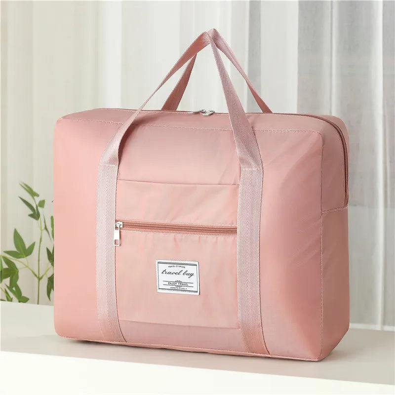 Unisex Simple Style Solid Color Oxford Cloth Travel Bags