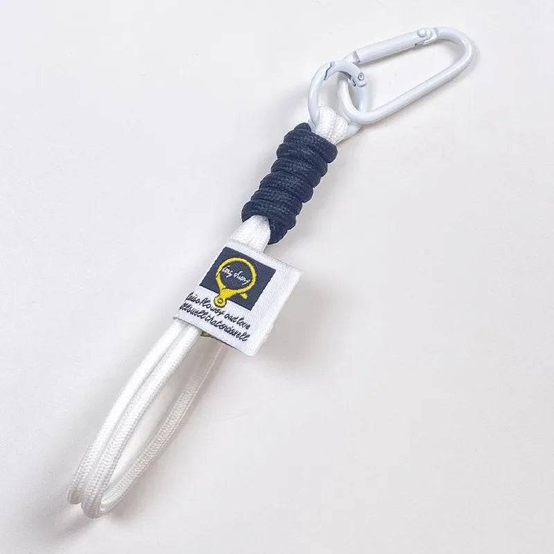 Cute Metal Keychain Pendant Beaded Bookbag Girl's Bag Charm  Style Cartoon Design Half Handmade Flower