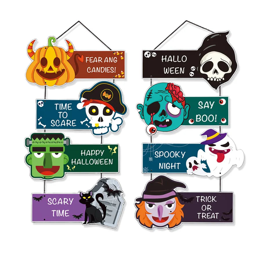 Halloween Party Decoration Yard Arrangement Customizable Door Hanging Ornament For Shopping Mall And Bar Halloween Festive Atmosphere