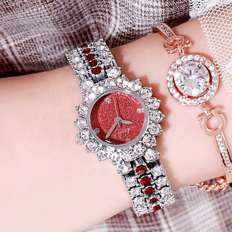 Elegant Streetwear Geometric Jewelry Buckle Quartz Watch Women's Watches