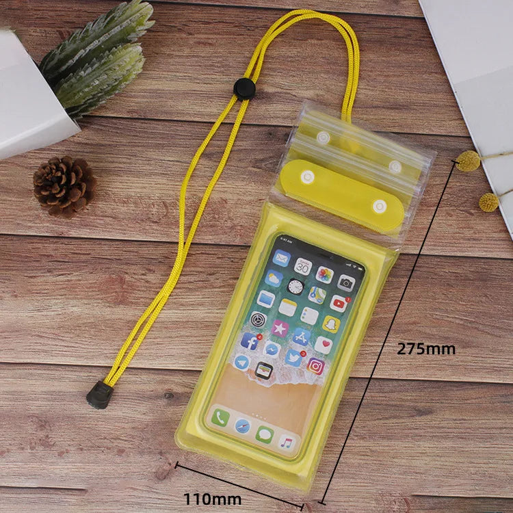 Casual Solid Color Tpu Waterproof Bag Swimming Accessories