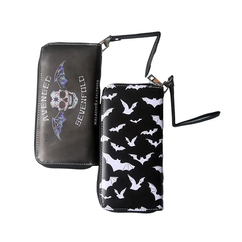 unisex cartoon pvc zipper wallets