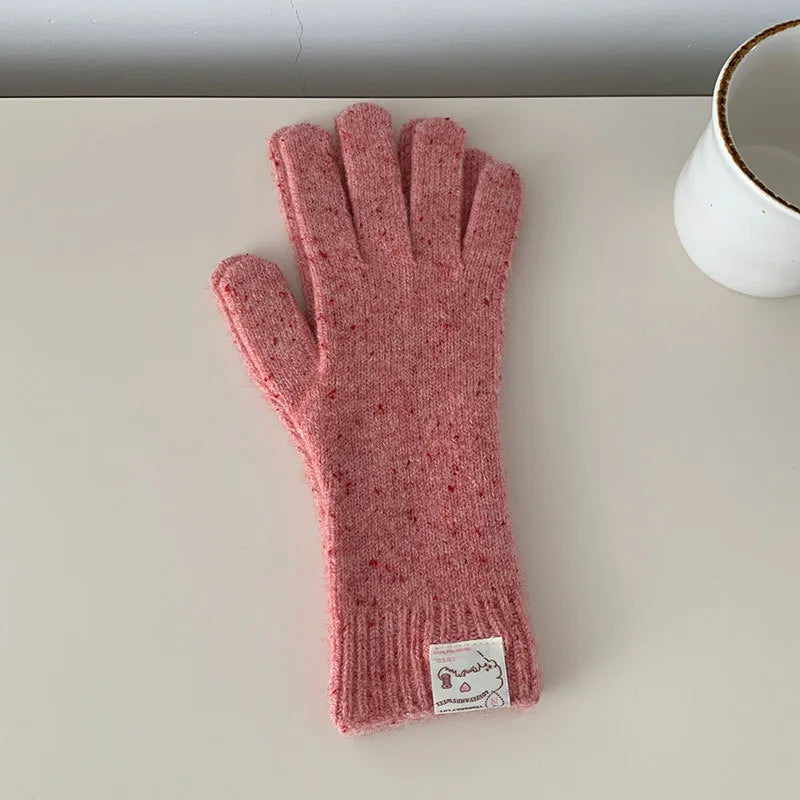 Women's Sweet Classic Style Solid Color Gloves