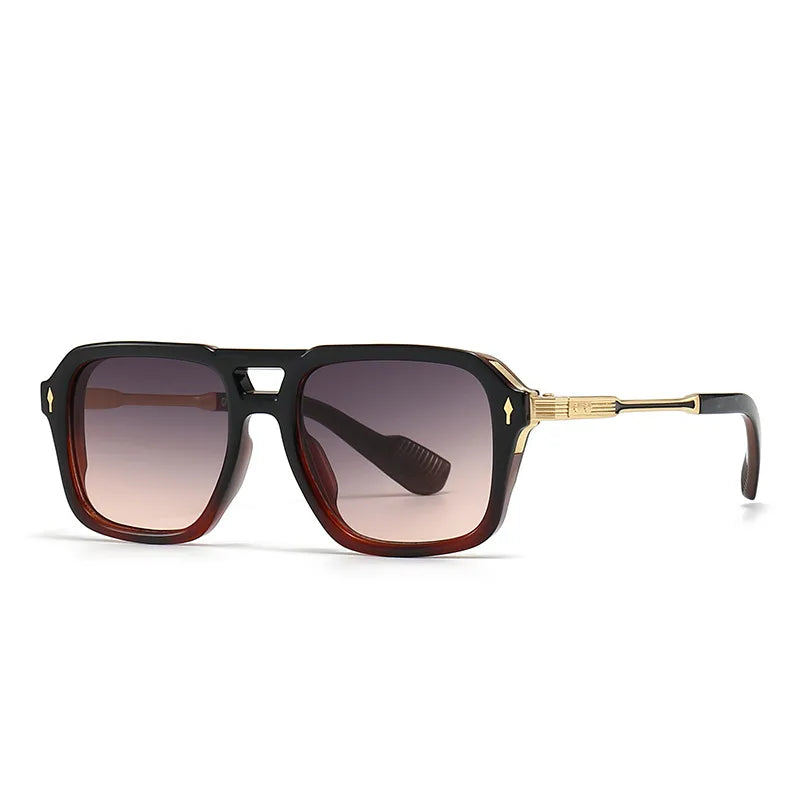 streetwear solid color pc square full frame men's sunglasses