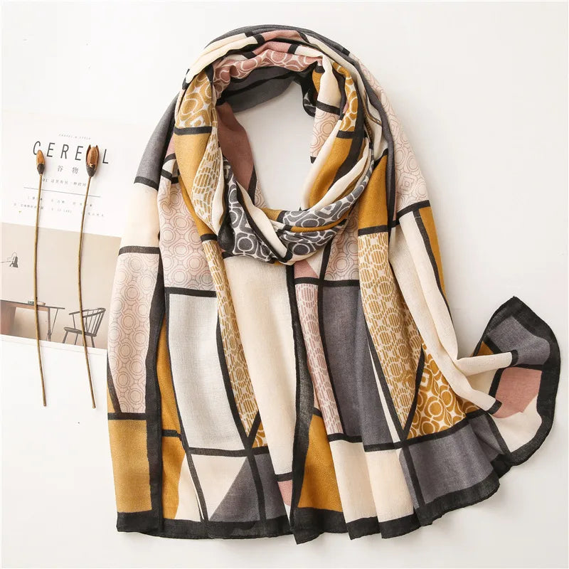 new autumn thin korean cotton and linen dual-use wild thickening scarf