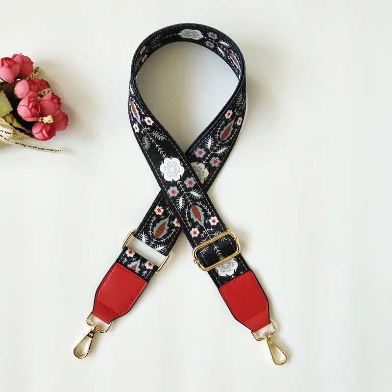 new flower shoulder accessories adjustable shoulder messenger women's bag strap