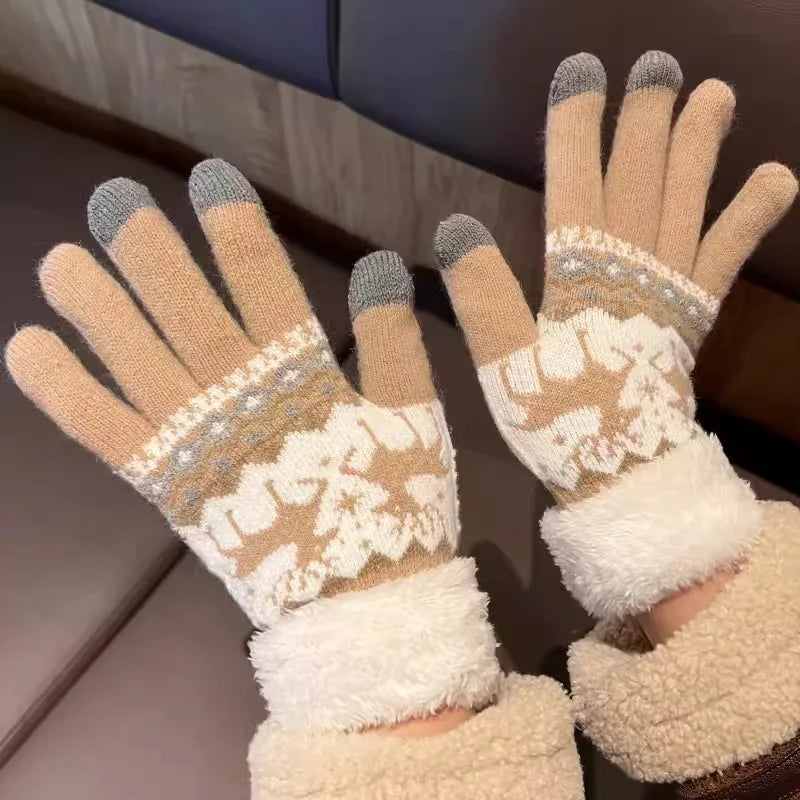 unisex simple style solid color gloves 1 set