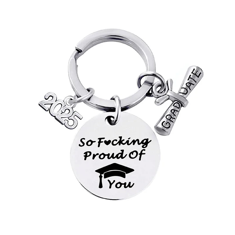 Casual Preppy Style Commute Letter Number 304 Stainless Steel Alloy Bag Pendant Keychain