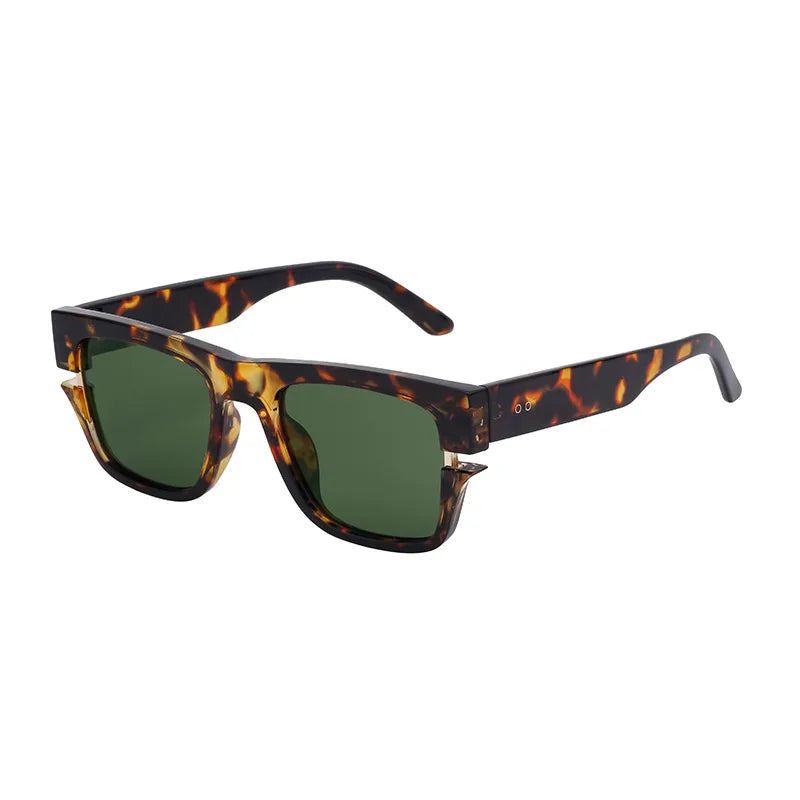 Vacation Solid Color Tac Gradient Tinted Lenses Square Full Frame Men's Sunglasses