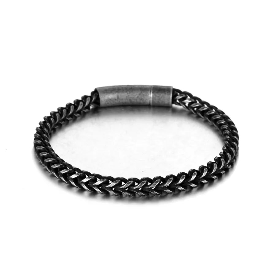 simple style geometric stainless steel plating bracelets 1 piece