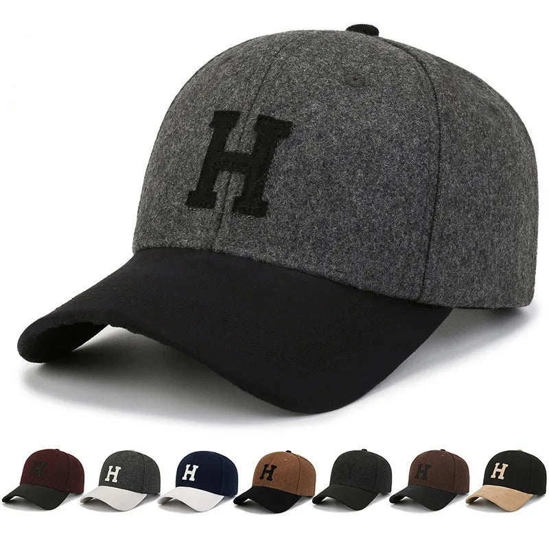 women's basic simple style letter embroidery curved eaves baseball cap