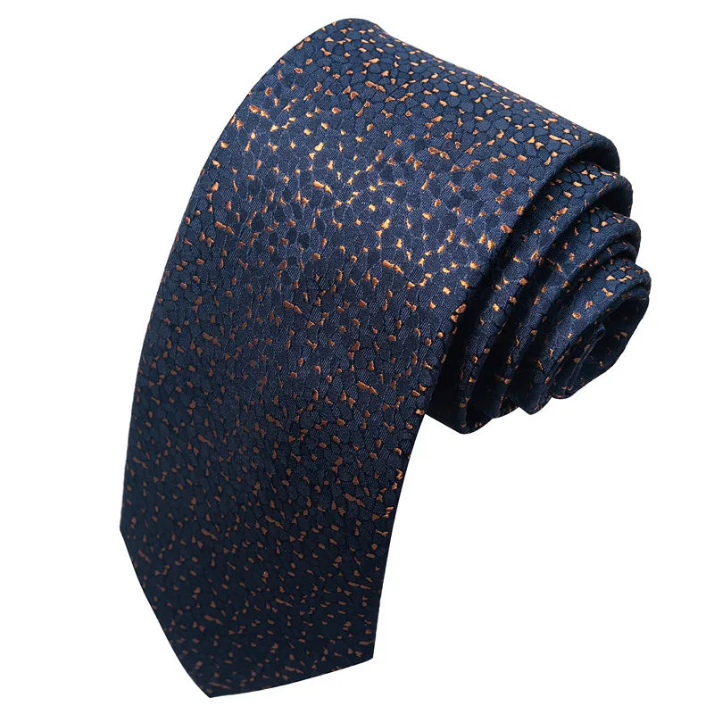 business formal solid color cashew nuts flower polyester yarn men's tie