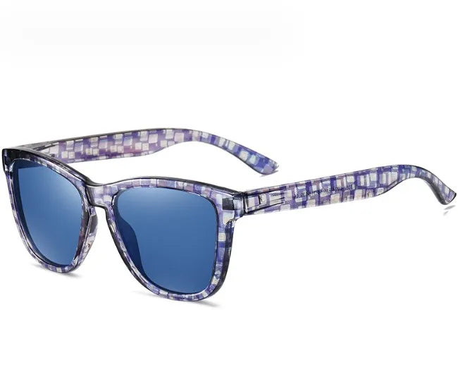 simple style flower tac square full frame men's sunglasses