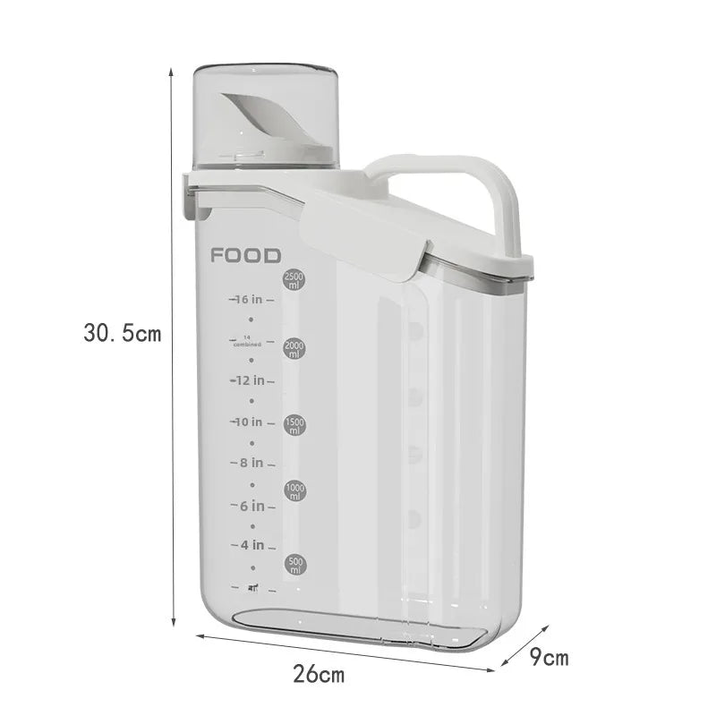 Cereals Noodles Grain Storage Box Plastic Food Grade Kitchen Storage Jar Bean Jar Sealed Jar Rice Bucket