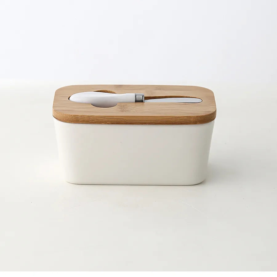 Simple Style Letter Solid Color Porcelain Storage Container Box
