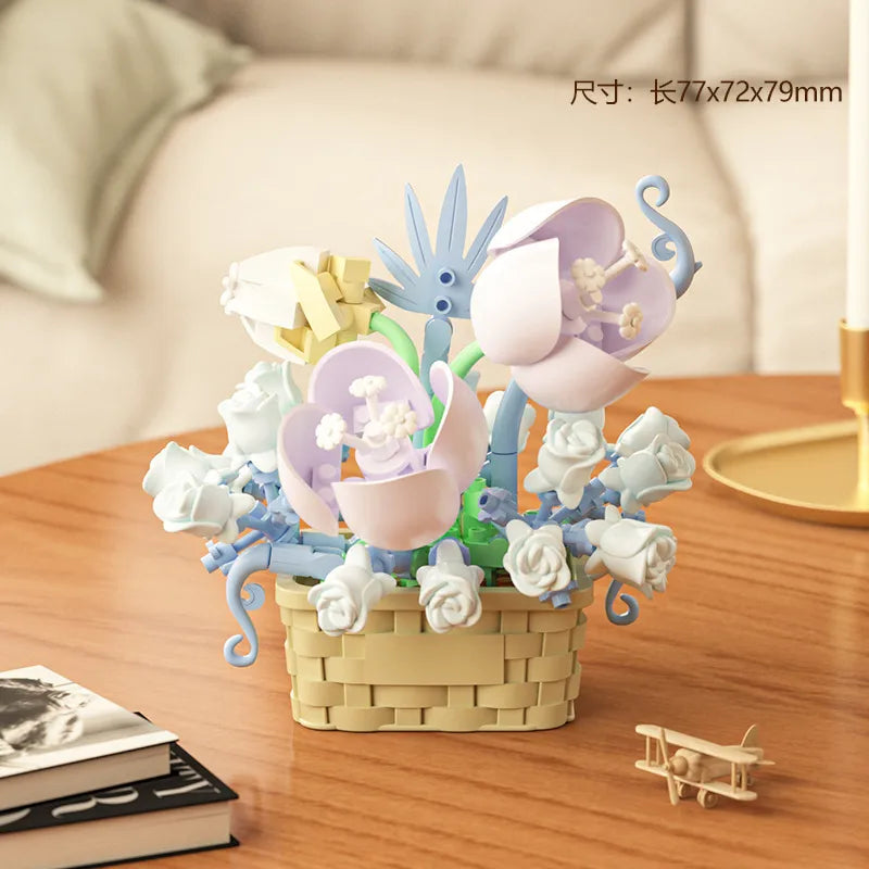 Kids(7-16Years) Children Unisex Flower ABS Building Toys Learning & Education Toys