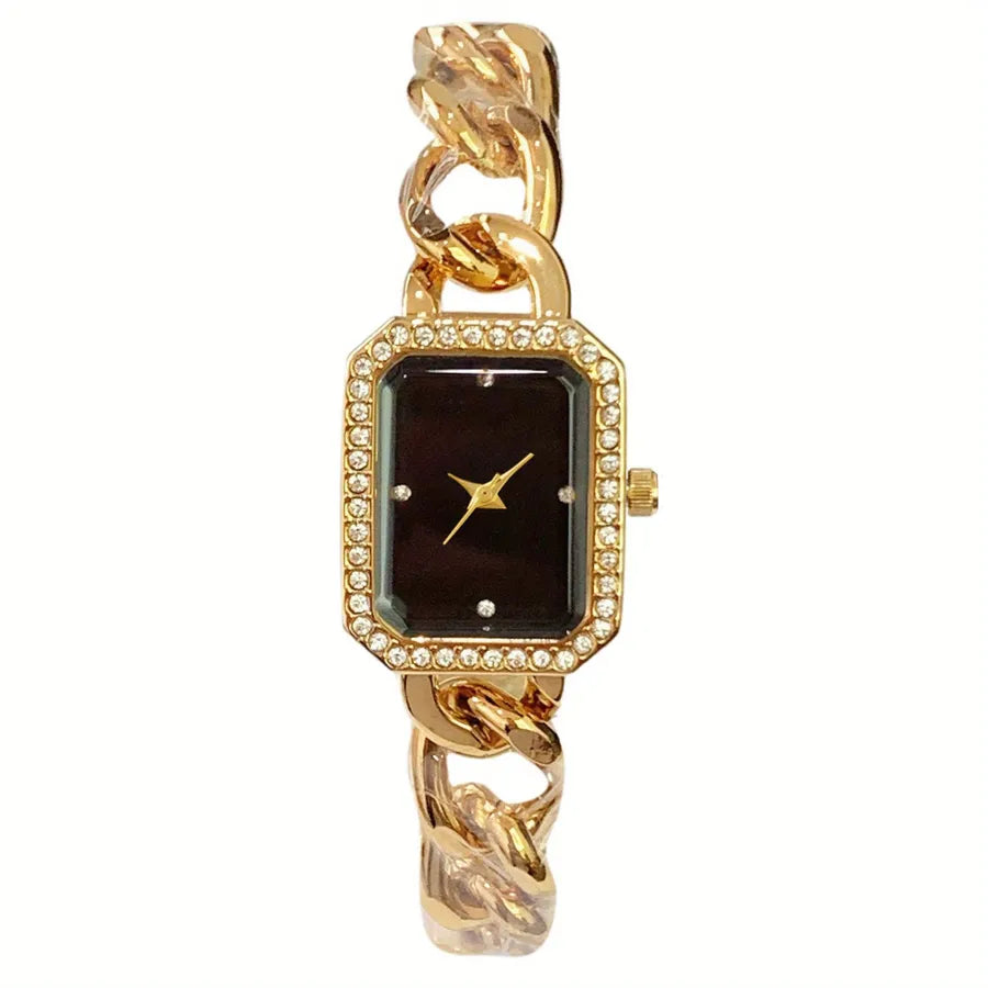 Simple Style Classic Style Solid Color Butterfly Double Snap Quartz Women's Watches