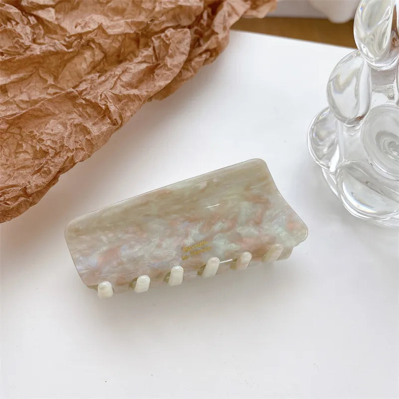 Dove High-End Acetate Hair Accessories New Style Half-Up Shark Clip Simple Elegance Hairpin For Women Vintage Feel